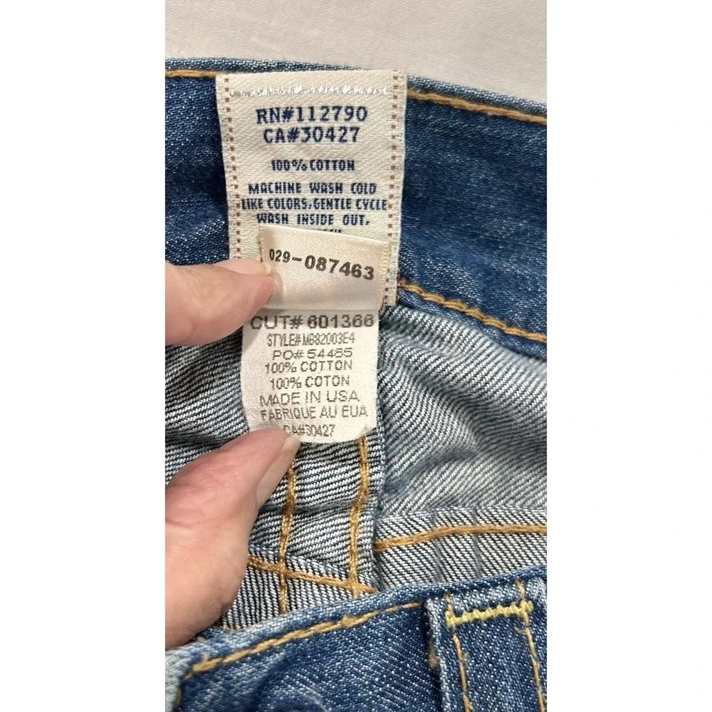 True Religion Billy Patchwork Distressed Jeans Mens 30 x31 Made in USA Blue Med
